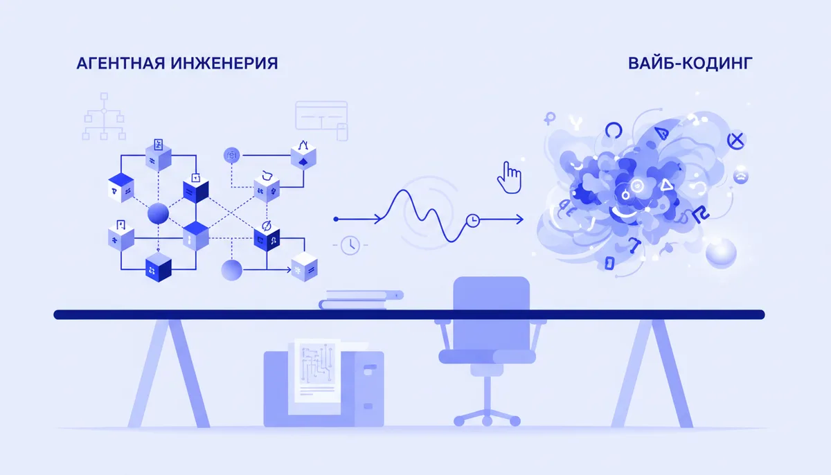 Агентная инженерия и вайб-кодинг: разница