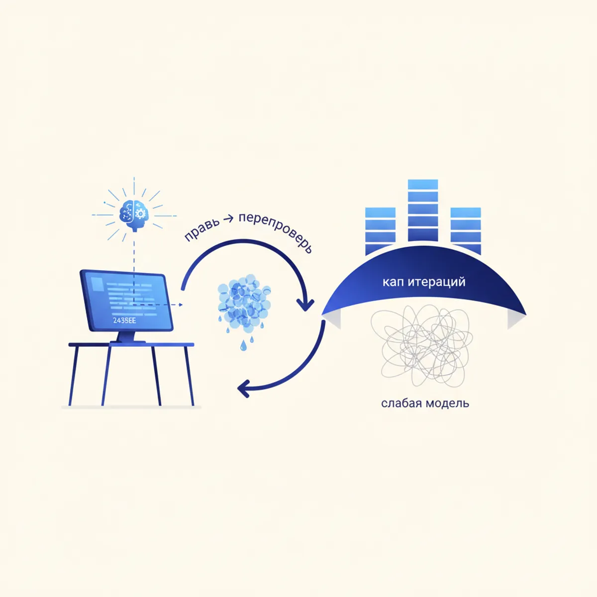 Loop Until Dry: Bounded AI Agent Cycles