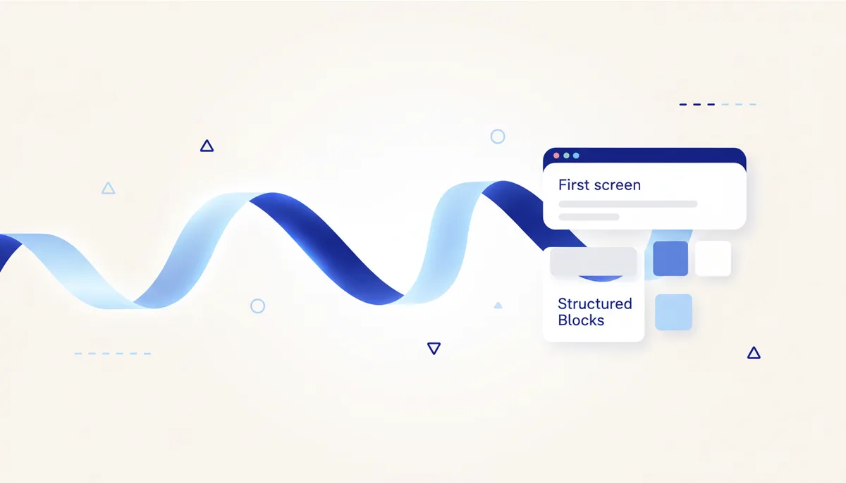 Landing page copy (hero + blocks)
